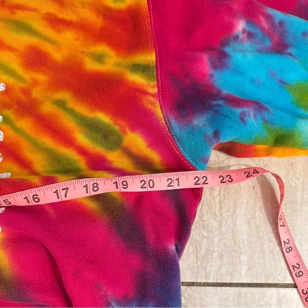 Lake Tahoe Tie Dye Pull Over Sweater YOUTH XL women’s Small - Picture 6 of 8